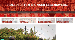 Desktop Screenshot of holzpfosten.de